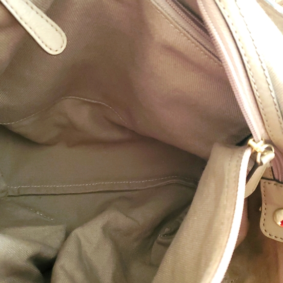 Michael Kors Brown Shoulder Bag with Gold Medallion GUC - Picture 10 of 10